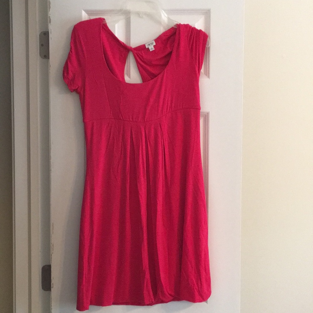 Cache M Hot Pink Baby Doll Dress